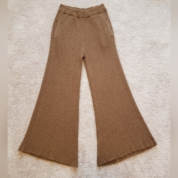 Free People Adelaide Sweater Set Candied Walnut Combo Size L Tank & Pants Set - Picture 6 of 16